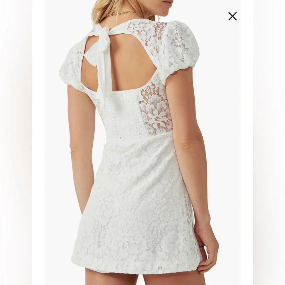 NWT FREE PEOPLE LACE MINI DRESS - Picture 1 of 4